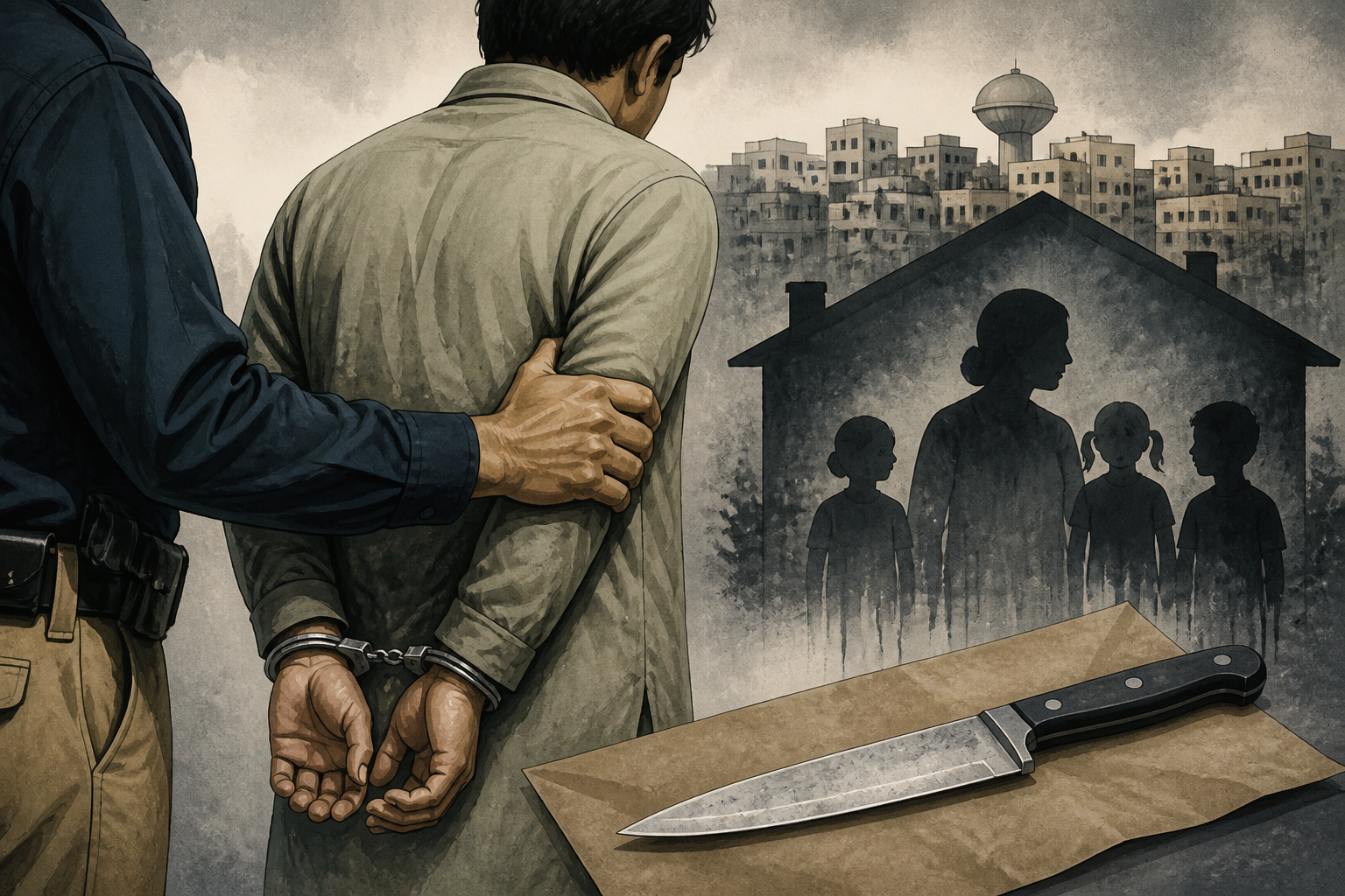 اے آئی کی تیار کردہ علامتی تصویر — سرجانی ٹاؤن قتل کیس کی پولیس تفتیش