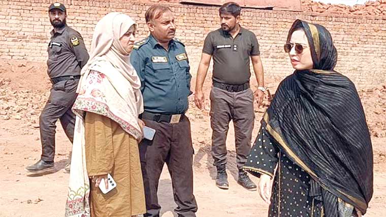 فائل فوٹو — کمالیہ میں معائنے کے دوران انتظامی حکام