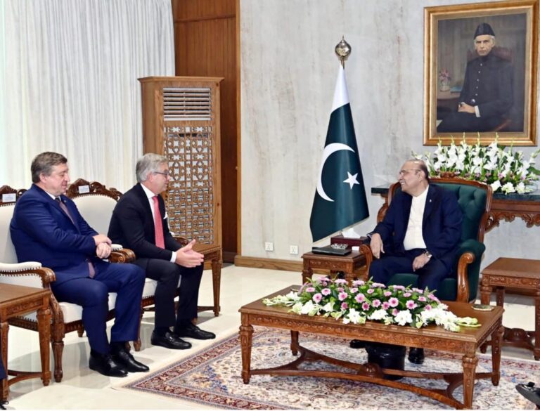 صدر آصف علی زرداری کی یورپی کمشنر میگنس برنر سے ملاقات، 13 اکتوبر 2026