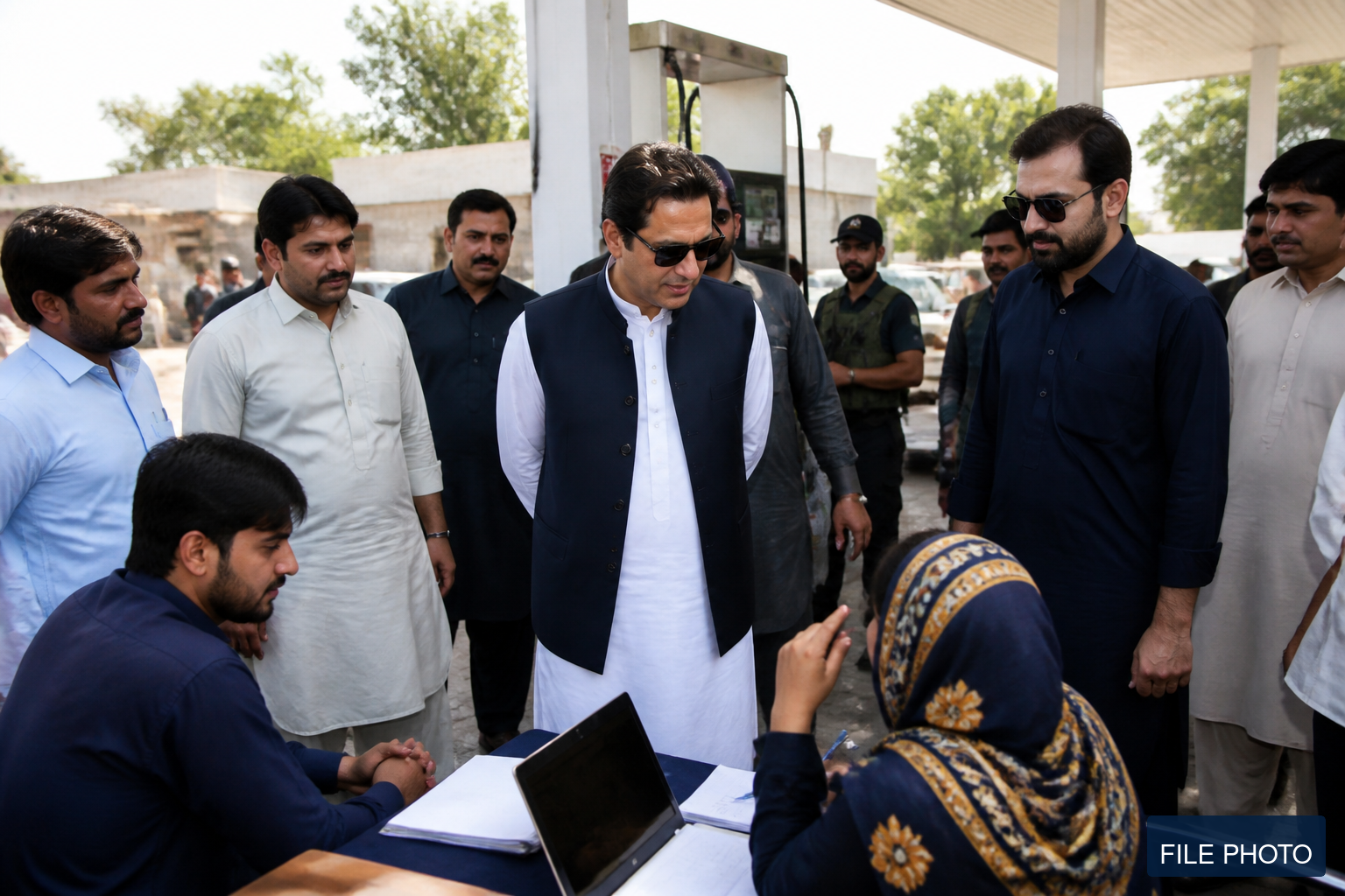 فائل فوٹو — شہری فیول اور رجسٹریشن کیمپ میں موجود ہیں